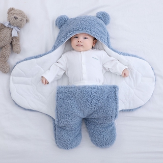 bebé saco de dormir ultra suave lana esponjosa recién nacido recibir manta bebé niños niñas ropa de dormir vivero envoltura envolver2021