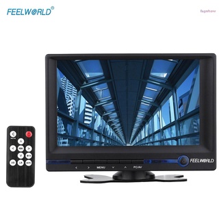 Fayshow FEELWORLD FW639AH 7" TFT LCD HD Monitor con entrada HDMI VGA AV para Video cámara DSLR con adaptador de coche controlador remoto parasol (1)