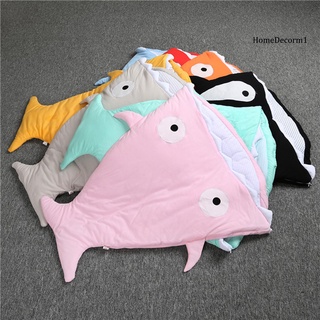 Bed_Cartoon forma de tiburón bebé recién nacido Anti patada algodón caliente saco de dormir manta (6)