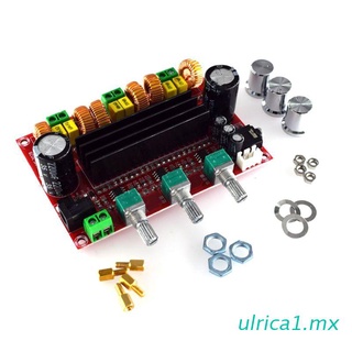 ulrica1 tpa3116d2 2.1 placa amplificadora de potencia de audio digital dc 24v 80wx2+100w subwoofer