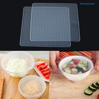 threestone silicona envoltura de alimentos transparente reutilizable sello cubierta fresco mantener película herramienta de cocina (1)