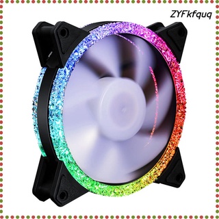RGB 120mm Case Fan with Controller Computer Fan PC RGB Cooling Fan Colorful Quiet for Computer Cases CPU Coolers