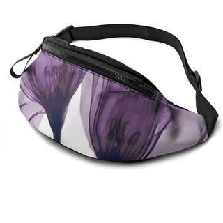 unisex deporte pecho bolsa púrpura flores lavanda, pecho pack crossbody sling, para hombres y mujeres pecho hombro mochila para deportes al aire libre,