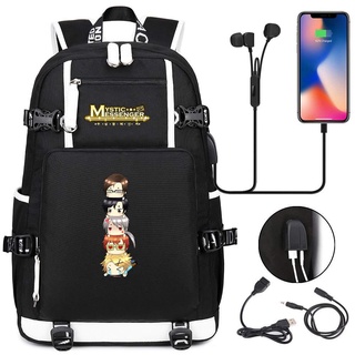 Anime Game Mystic Messenger Mochila Unisex Viaje Hombro Portátil Bolsas Cosplay Niños Adolescentes USB De La Escuela (4)