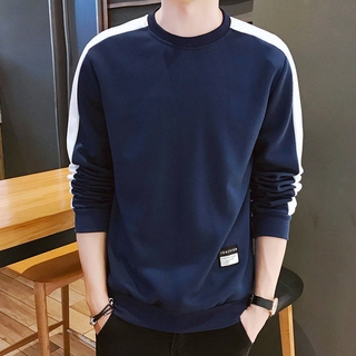 👕 M-3xl estilo coreano niños manga larga cuello redondo sudadera Tops camisa blusa