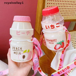 royalvalley1 creative fruit botella de agua de plástico portátil a prueba de fugas taza con correa mx