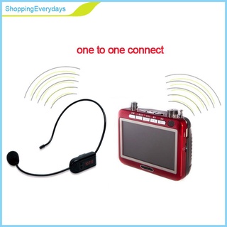 (ShoppingEverydays) Micrófono inalámbrico FM auriculares megáfono Radio micrófono para altavoz (5)