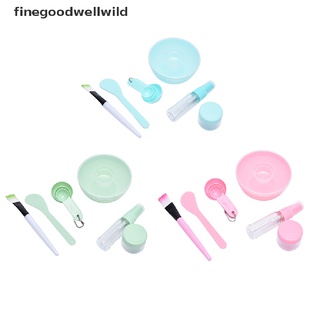 [finegoodwellwild] 9 en 1 máscara facial herramientas de maquillaje de las mujeres kits de herramientas de maquillaje pincel maquiagem tazón de mezcla nuevo stock