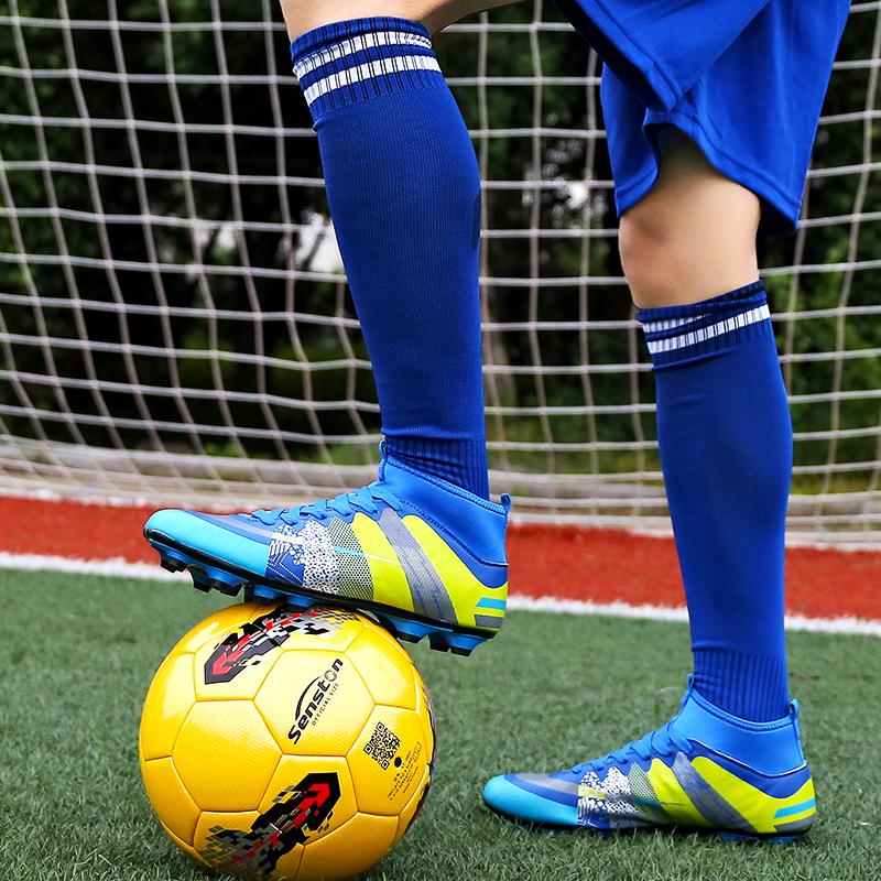 Kasut Futsal zapatos Bola Budak Sepak Murah Kasut Spike hombres niño atlético al aire libre Cleats césped fútbol fútbol deportes entrenadores nuevo diseño botas de fútbol (7)
