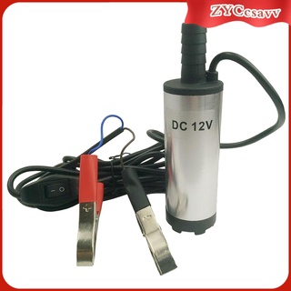 Water Pump, 12V-38MM Stainless Steel Fuel Pump with Clip (Never uses it to Extract Gasoline or Alcohol) Multi-Purpose