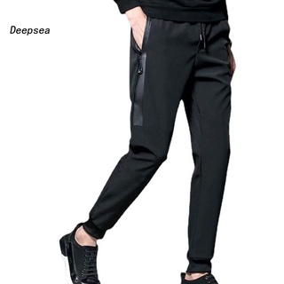 DD Elastic Waist Spring Pants Drawstring Spring Trousers Deep Crotch for Daily Wear
