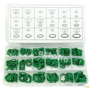stab green 270pcs 18 tamaños kit de anillos métricos o anillo sellos de goma de nitrilo