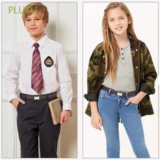 plum1 elástico elástico cinturones de lona cinturones ajustables cinturón de cintura moda estiramiento unisex niños cintura/multicolor