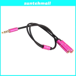 Suntekmall audífonos De 3.5 mm con Entrada Única Para audio Dual (4)