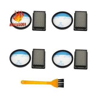 kit de filtro de 4 unidades (con cepillo de limpieza) para rowenta ro3715 ro3759 ro3798 ro3799 ro3718 aspiradora piezas accesorios