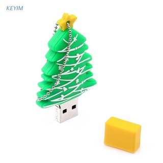 KEYIM USB Flash Drive 128GB Cartoon Christmas Gift 16GB 32GB 64GB Christmas elements USB Flash Memory Stick Pen Drive Pendrive