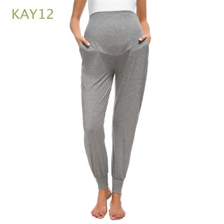 KAY12 primavera pantalones de maternidad sueltos pantalones de Yoga Harlan pantalón de las mujeres flaco pantalón embarazo pantalones vientre tobillo Casual pantalones/Multicolor