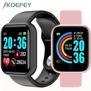 🙌 smartwatch y68 deporte impermeable bluetooth smart watch fitness tracker pulsera podómetro frecuencia cardíaca monitorización del sueño smartwach QS1W
