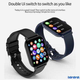 smartwatch 2021 nuevo 1.69 pulgadas full touch diy reloj cara smart watch hombres mujeres pk p8 plus gts 2 fitness pulsera android ios banana