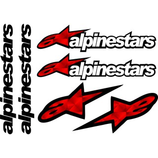 Kit Calcomania Sticker Alpinestars Efx Ss Moto Auto Vinil