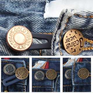 Botones de jeans ajustables y desmontables Botón de de Botones metálicas ocultos letras M2R9 (4)