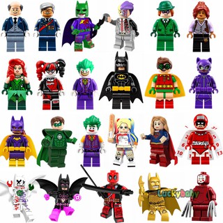 Lego DC Batman Minifigures Joker Harley Quinn Robin Superwoman Building Blocks Kids Toys