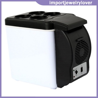 [import] coche nevera congelador calentador enfriador mini refrigerador 6l portátil 12v 48w eléctrico
