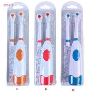 onelove juego de cabezales de cepillo de dientes eléctricos giratorios con pilas, no recargables, impermeables, kit de cepillo de higiene oral