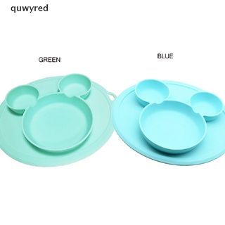 quwyred - cuenco de silicona para niños, plato de silicona para bebé, diseño mx