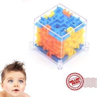 educación temprana rompecabezas laberinto bola juguete pequeño cubo niños rubik giratorio w7u3