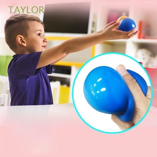 taylor - bola adhesiva de 65 mm para niños, regalos de estrés, bola de calabaza, succión, juegos de familia, tiro fluorescente en el techo, bola de descompresión clásica, multicolor
