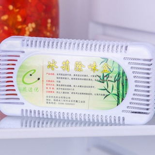 Fol: 2 cajas de refrigerador purificador de aire de bambú carbón activado caja de olor absorbente armario desodorante congelador desodorizador removedor de olores (2)