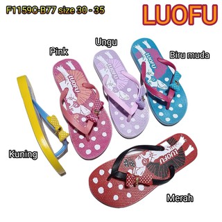 Sandalias de jalea para niñas luofu niñas sandalias de goma chanclas importadas F1159C-B77