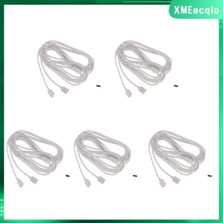 [XMEECQIA] 5pcs 4-pin Extension Cable Wire For 5050/3528 RGB LED