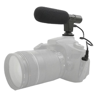 Micrófono de cámara para Nikon Canon DSLR DV entrevista grabación externa R5O5 (1)
