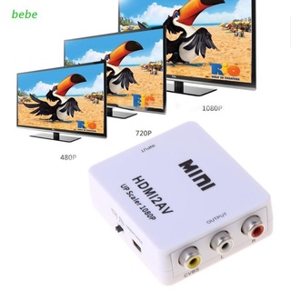 bebe 1080p hdmi compatible con adaptador av cable convertidor cvbs 3rca compuesto de audio de vídeo para tv