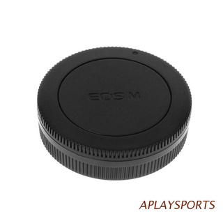 aplaysports - tapa de cuerpo para lente trasera, antipolvo, 60 mm, color negro, para canon eos m m2 m3 m5 m6 m10