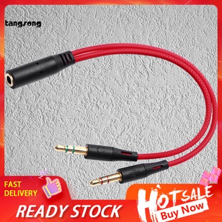 Tang_ Cable divisor de Audio portátil para auriculares micrófono adaptador auxiliar Cable Plug Play para teléfono móvil
