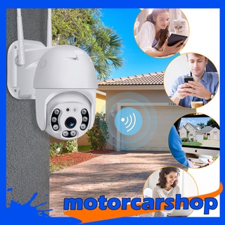 [motorcarshop] cámara de seguridad para exteriores ptz, cámara ip wifi impermeable 1080p, cámara de vigilancia de domo pan tilt, movimiento de audio bidireccional (7)
