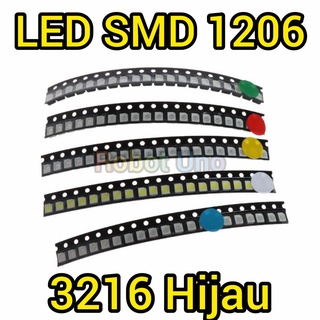 3216 SMD 1206 Chip Leds verde
