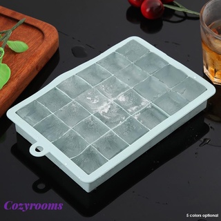(Cozyrooms) Nuevo 24 rejillas de silicona bandeja de hielo cubo de hielo molde DIY cubo de hielo fabricante de gelatina congelador molde