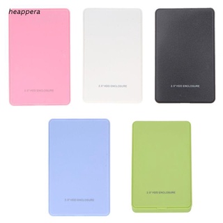 hea Multi-color Optional USB 2.0 HDD Enclosure SSD Case for 2.5 Inch External SATA Hard Disk Drive