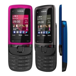 Listo Stock Nokia C2-05 Teléfono Móvil Clásico Original Desbloqueado 3G Slide Celular