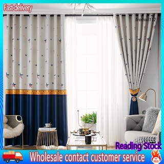 FI* cortina multicolor para ventana/estampado de estrellas/decoración del hogar/Panel de tratamientos/ventanas/Panel para el hogar