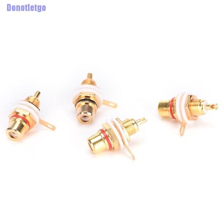 [Donotletgo] 10PCS RCA Female Chassis Panel Mount Jack Socket Connector 24K Gold Plated Hot sale