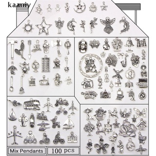 CHARMS [ykai] 100 pzs colgantes colgantes de plata tibetana para manualidades/joyería