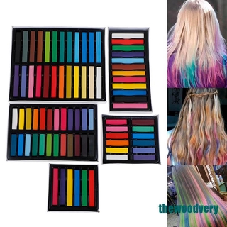<very>Hair Color Chalk Temporary Hair Dye Washable Pen Pastels Salon Washable Pastels