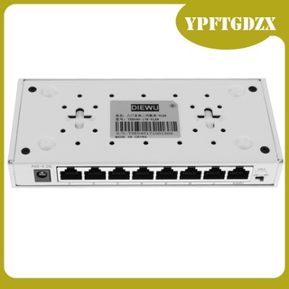 Ethernet Network Desktop Switch 8 puertos 100Mbps Lan Vlan Fast Internet negro
