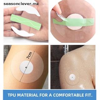 clever 10 parches adhesivos impermeables con sensor de parches transparentes cgm cinta adhesiva.