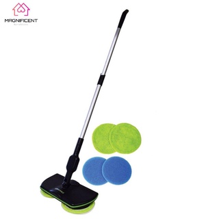 0930# Electronic Spin Mop Heads Replacement Mop Pads Microfiber Washable Mop Pads